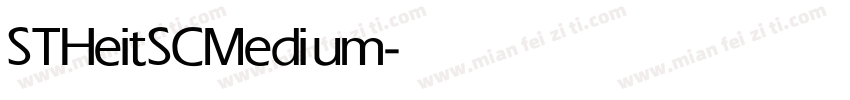 STHeitSC Medium字体转换